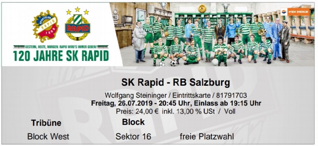 SK Rapid Wien gegen RB Salzburg