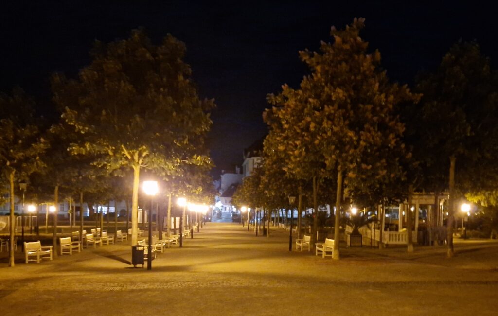 Kurpark in der Nacht